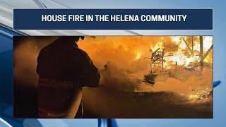 Flames rip through Helena home, no injuries