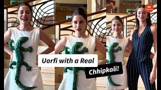 Urfi Javed’s Moving Lizard Dress SHOCKS Paps!FollowKarloYaar & Ananya Panday's CallMeBae Prime Video