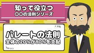 生産性が低い人に共通する８０％のムダとは【パレートの法則】