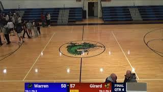 HS Boys' Basketball: Girard at Warren 12-13-24