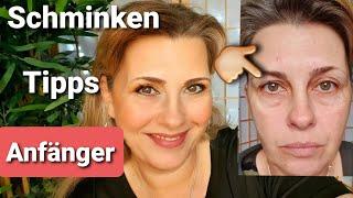 Einfache Anleitung für Anfänger ü50 jünger Schminken | Schlupflid | Lorèal | Maybelline | best Ager