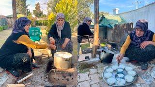 KÖYDE UZUN YILLAR GELİN GÖRÜMCE'NİN ODUN ATEŞİNDE YAPTIĞI LEZZET  GÜNLÜK YAŞAM