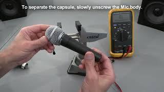 How to Test a Dynamic Microphone with a Multimeter - Basic Example