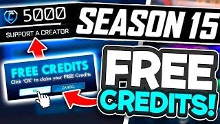 How To Get 5.000 FREE CREDITS GLITCH Season 15! In Rocket League!