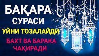 БАҚАРА СУРАСИНИ ХАР КУН 2 МАХАЛДАН ТИНГЛАНГ УЙИНГИЗ НУРГА ТУЛАДИ