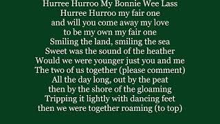 Hurree Hurroo My Bonnie Wee Lass SCOTTISH FOLK Lyrics Words text trending sing along song music