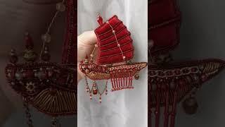 Кораблик уплыл в Калининград#брошь#брошькорабль#ручнаяработа#shorts#handmade #jewellery#вышивка#топ