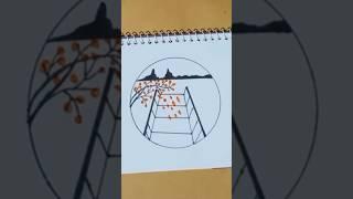 "How to Draw a Beautiful Circle Scenery | Easy Step-by-Step Tutorial | Drawing with Tasnia