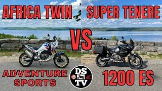 Honda Africa Twin Adventre Sports 1100 vs Yamaha Super Tenere 1200 ES On and Off Road Comparison