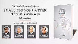 Book Launch & Discussion Session on 'SMALL THINGS MATTER'