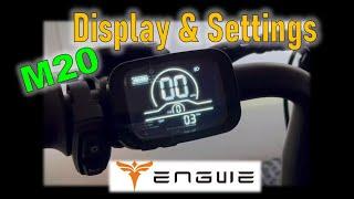 Engwe M20 Display & Controller Settings - Yolin YL81C-B  kph to mph