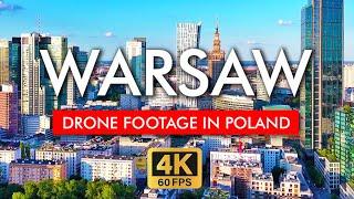  Poland Drone Footage Warsaw in 4K Video. Explore the Modern City and Uniwersytecka w Warszawie