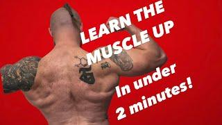 Learn the muscle up in 2 minutes #muscleup #calisthenics #tutorial