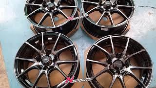 Toyota Yaris ใส่ล้อ  Wedssport SA10R 15x6+38 4-100 by Nsports