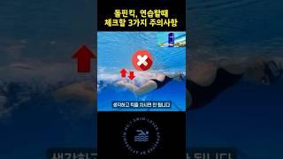 돌핀킥⭐️접영돌핀킥 연습할때 체크할3가지 주의사항 #수영배우기 #접영 #돌핀킥 #swim