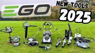 First Test with EGO 2025 NEW Machines - Aerator - Sprayer - Leaf Vac - WORLDS MOST POWERFUL BLOWER!