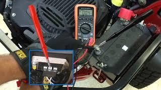 How to Test a KOHLER Voltage Regulator (Rectifier-Regulator)-Battery Voltage Test at Regulator