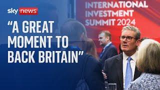 Keir Starmer delivers opening speech at the UK International Investment Summit