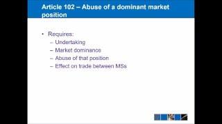 EU Competition Law - Articles 101 and 102