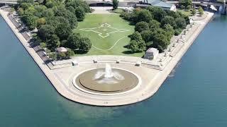 Soaring Over Pittsburgh's Iconic Point State Park: An Amazing Aerial Showcase