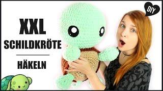 XXL Schildkröte häkeln | Riesen Amigurumi Häkelanleitung - DIY by Pfirsichteufel