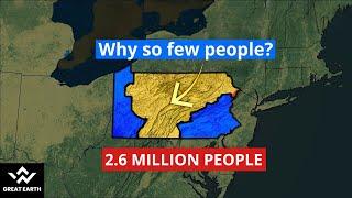 Why so few Americans live in  central Pennsylvania