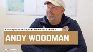 Andy Woodman ahead of Notts County (H)