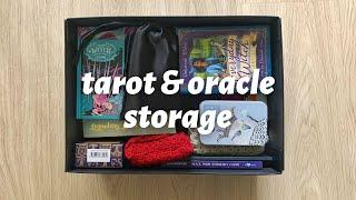 how i store my tarot decks // tarot storage and collection