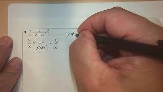 HW solutions to solving rational equations
