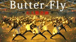 Butter-Fly / 和田光司 ヲタ芸で表現してみた｜Digimon op Butter-Fly Light Dance [北の打ち師達×有志×DJ和]