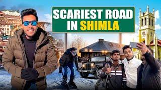 Scariest Road In Shimla | Live Snowfall In Shimla | DSP VLOGS