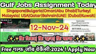 Assignment Abroad Times Today E-PAPER 12-11-2024 Fresher Can Apply#gulfjobs2024#gulf job vacancy