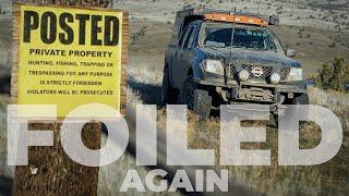 Private property AGAIN blocking access to public lands • Solo winter offroad exploring & camping