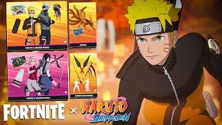 NARUTO, KAKASHI, SASUKE and SAKURA Gameplay + Combos! Before You Buy (Fortnite Battle Royale)