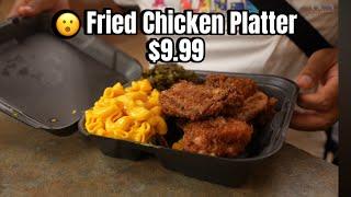 $9.99 Fried Chicken Platter and more CHEAP EATS | New Castle Farmers Market Food Crawl