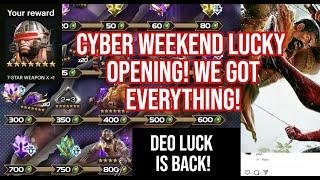 DEO IS BACK!! CYBER WEEKEND WHALING CRYSTAL OPENING PT. 1! INSANE LUCK! Marvel Contest of Champions