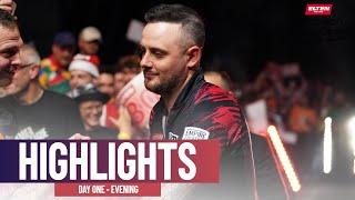 DAY ONE IN THE BOOKS!  | Day One Evening Highlights | 2025 European Darts Open
