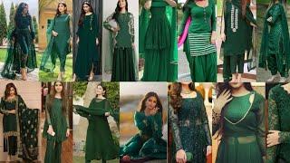 Latest #green colour kurti design | green colour dress collection | new design | green dress