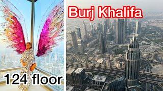 Burj Khalifa | Day light Sunset and Night view from TOP  | Mona Vlogs