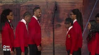 WATCH: Soul Children of Chicago perform national anthem at 2024 Democratic National Convention