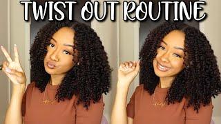 Twist Out Routine On New Hair Cut | Vibe Out With Me ️