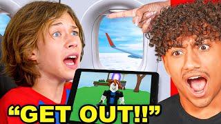 Karen Has Kid THROWN OFF Plane For ROBLOX!!