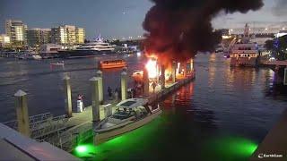 VIDEO: Boat explosion at a South Florida marina kills 1 and injures 5 others