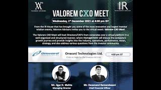 Valorem CXO Meet - Onward Technologies Ltd.