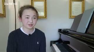 Pinay Pianist on ITV News Playing Fantaisie Improptu by Chopin