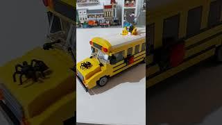 Lego Halloween School Bus MOC #shorts