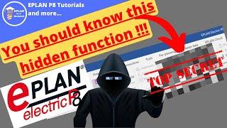 Generate PLC schematics automatically . You should know this hidden function in EPLAN 