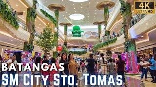 The New SM CITY STO TOMAS in BATANGAS - Changi Airport Themed [4K Walk] Philippines - October 2023