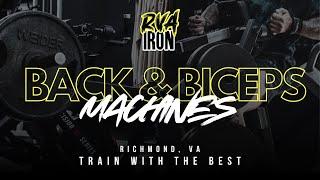 Back and Biceps Machines at RVA Iron Gym