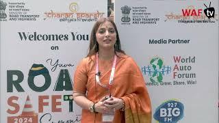 Special moments from Yuva Road Safety Summit Maya Thakur - Chairperson, Charan Sparsh Foundation